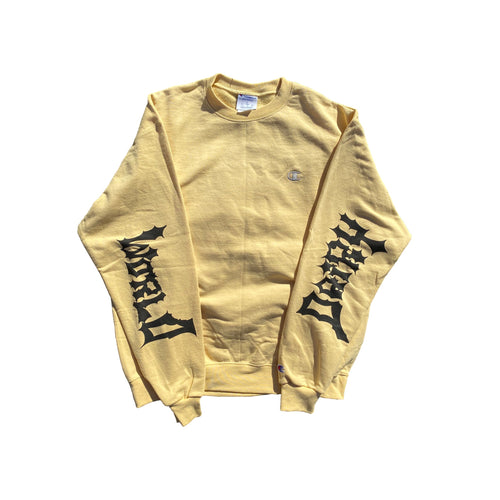 Tan Sleeve Logo Crewneck